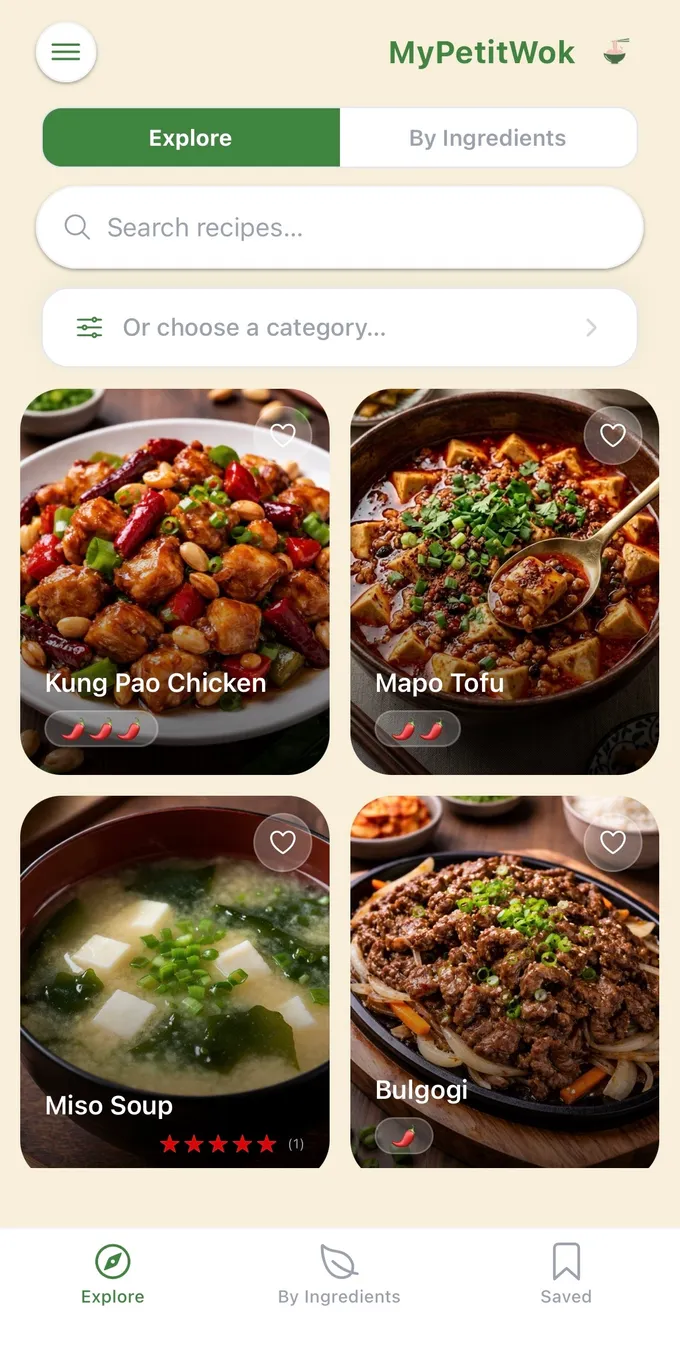 MyPetitWok app preview